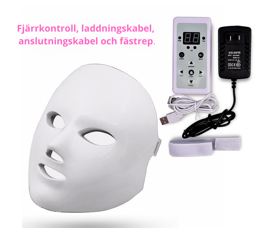 LED-ansitsvårdsmask
